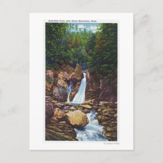 Uitzicht Bash-Bish Herfsten bij Great Barrington Briefkaart (Voorkant)