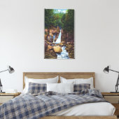 Uitzicht Bash-Bish Herfsten bij Great Barrington Canvas Afdruk (Insitu (Slaapkamer))