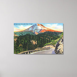 Uitzicht Berg uit Buzzards Point Canvas Afdruk