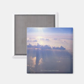 Uitzicht boven dichte cloud magneet (Voorkant / Achterkant)