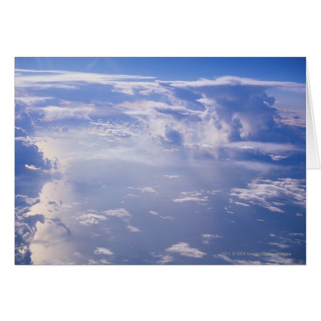 Uitzicht boven verspreide cloud (Voorkant Horizontaal)