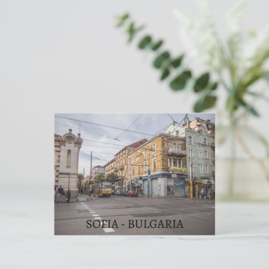 Uitzicht briefkaart Sofia (Staand voorkant)