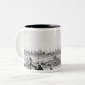Uitzicht Brugge Tweekleurige Koffiemok (Voorkant links)