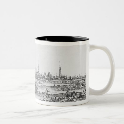 Uitzicht Brugge Tweekleurige Koffiemok (Rechts)