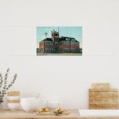 Uitzicht buiten de openbare school Medford, OF Poster (Keuken)