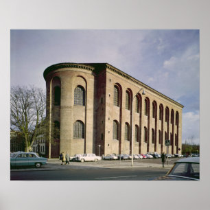 Uitzicht buitenzijde van de Aula Palatina, ingebou Poster