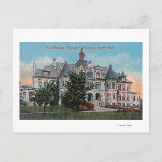 Uitzicht buitenzijde van de Universiteit van WA Ma Briefkaart (Voorkant)