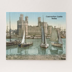  uitzicht Caernarfon Castle, Wales Legpuzzel