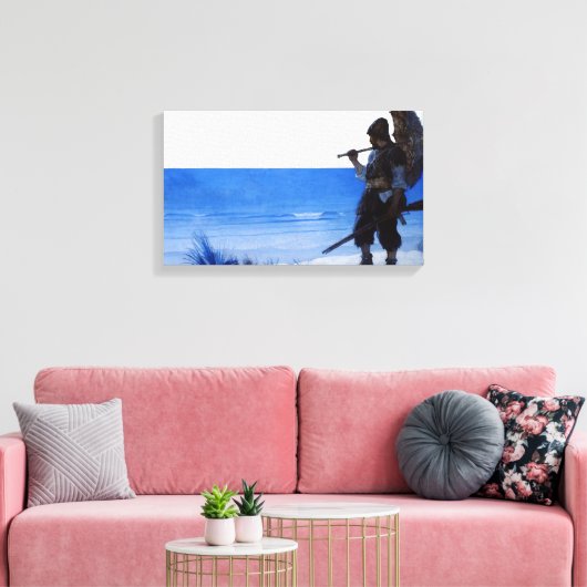 Uitzicht Canvas Afdruk (Insitu (Woonkamer))