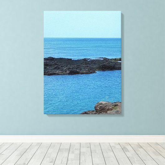 Uitzicht Canvas Afdruk (Insitu (Houten vloer))