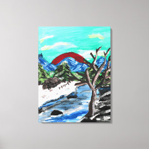 Uitzicht Canvas Afdruk