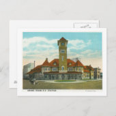 Uitzicht Congress Street van de Fidelity Briefkaart (Voorkant / Achterkant)