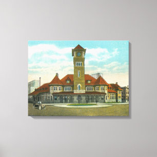 Uitzicht Congress Street van de Fidelity Canvas Afdruk