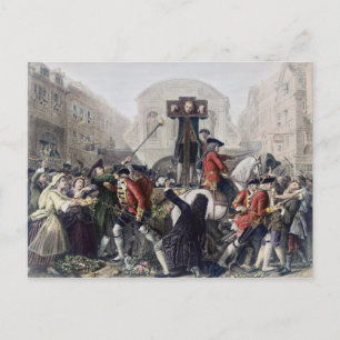Uitzicht Daniel Defoe in de pijplijn bij de Temple Briefkaart