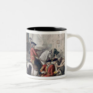 Uitzicht Daniel Defoe in de pijplijn bij de Temple Tweekleurige Koffiemok