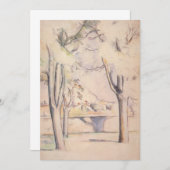 Uitzicht door de bomen van Paul Cezanne,  kunst (Voorkant / Achterkant)