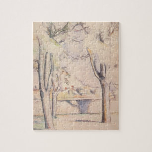 Uitzicht door de bomen van Paul Cezanne,  kunst Legpuzzel