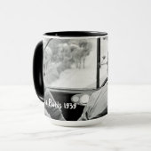 Uitzicht door French Bus Window 1939 Frankrijk Mok (Voorkant links)