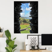 Uitzicht door het Venster van het Kasteel Poster (Thuiskantoor)