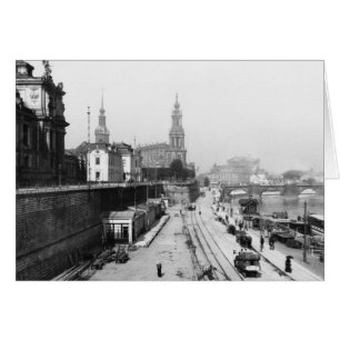 Uitzicht Dresden van de Bruehlsche Terrasse