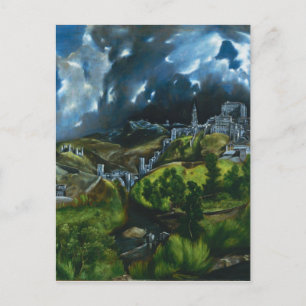Uitzicht El Greco van het Briefkaart Toledo