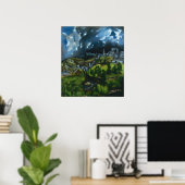 Uitzicht El Greco van het Poster Toledo (Thuiskantoor)