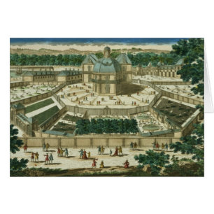 Uitzicht en perspectief van de Salon de la Menager