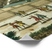 Uitzicht en perspectief van de Salon de la Menager Poster (Hoek)