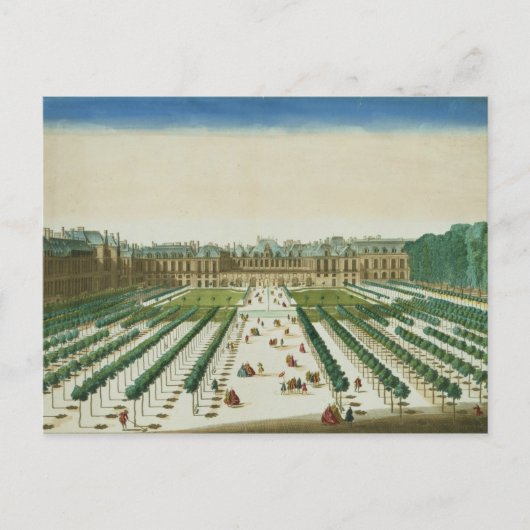 Uitzicht en Perspectief van het Palais Royal van Briefkaart (Voorkant)