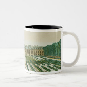 Uitzicht en perspectieven van de Koninklijke Palei Tweekleurige Koffiemok