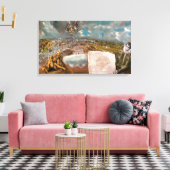 Uitzicht en plan van Toledo | El Greco | Canvas Afdruk (Insitu (Woonkamer))