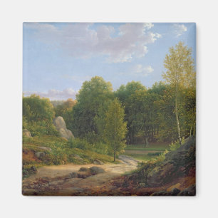 Uitzicht Fontainebleau Forest, 1829 Magneet