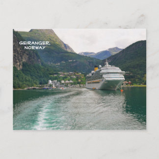Uitzicht Geiranger, Geirangerfjord, Noorwegen Briefkaart