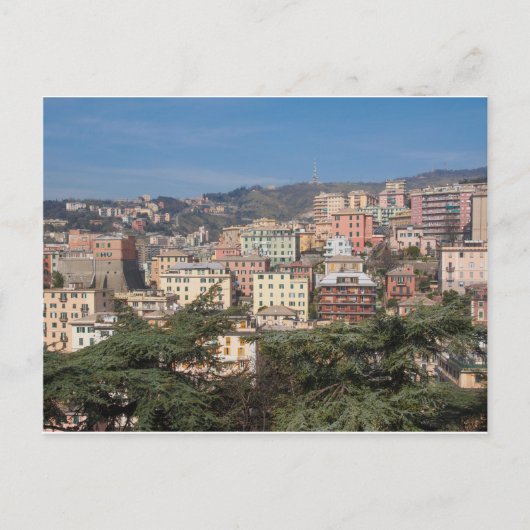 Uitzicht Genua Briefkaart (Voorkant)