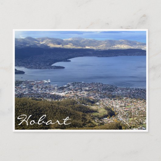 uitzicht hobart briefkaart (Voorkant)