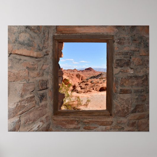 Uitzicht in de binnencabine van de Brandvallei Poster (Voorkant)