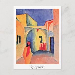 Uitzicht in een luwe, tegen augustus Macke Briefkaart