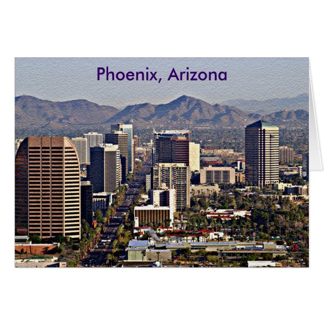 Uitzicht in het centrum van Phoenix, Arizona (Voorkant Horizontaal)