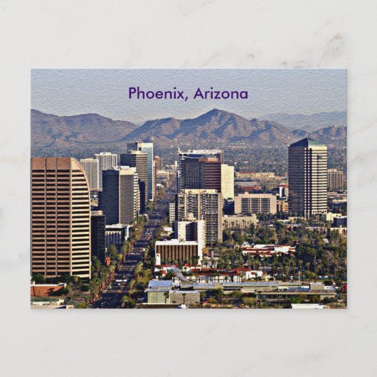 Uitzicht in het centrum van Phoenix, Arizona Briefkaart (Voorkant)