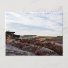 Uitzicht in het district Peak, Derbyshire Briefkaart