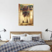 Uitzicht in het Grand Portico, Philae Canvas Afdruk (Insitu (Slaapkamer))