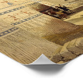 Uitzicht in het Grand Portico, Philae Poster (Hoek)