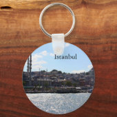 Uitzicht Istanbul Harbour Sleutelhanger (Voorkant)