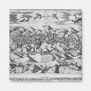 Uitzicht Jeruzalem, 1570? Magneet