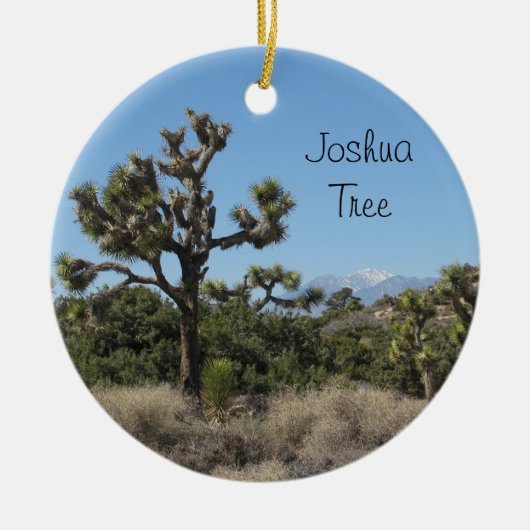 Uitzicht Joshua Tree Keramisch Ornament (Voorkant)