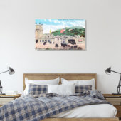 Uitzicht Laemmle Boulevard van Universal City Canvas Afdruk (Insitu (Slaapkamer))