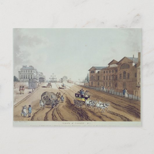 Uitzicht Londen, 1797 Briefkaart (Voorkant)