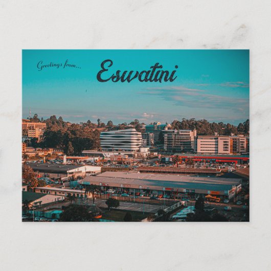 Uitzicht Mbabane Eswatini Briefkaart (Voorkant)