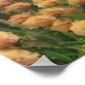 Uitzicht met bloemen bovenaan het strand poster (Hoek)