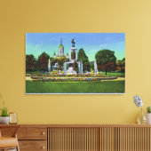 Uitzicht met staatskapitel op afstand canvas afdruk (Insitu (Woonkamer))